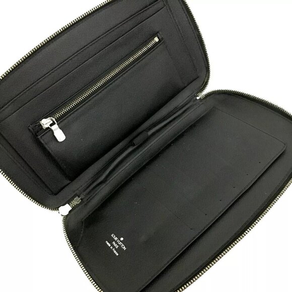 470258BA (L3) Louis Vuitton Wallet Long Organizer Ardoise Taiga Leather - Picture 5 of 10